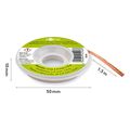 goobay 45245 desoldering wire 1mm for remoning solder from solder joints 15m extra photo 1