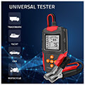 qoltec lcd digital battery tester 12v 24v 3ah 200ah extra photo 3