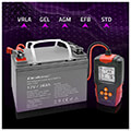 qoltec lcd digital battery tester 12v 24v 3ah 200ah extra photo 6