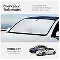 spigen tesla cryoshade front windshield sunshade for model y 3 extra photo 10