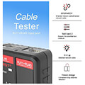 elegktis kalodiosis habotest ht812a network cable tester rj45 rj14 rj12 rj9 extra photo 1