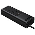 baseus in car inverter 12v to 220v usb 150watt black extra photo 1