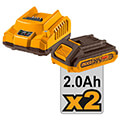 set ergaleia mpatarias 20v li ion 2 tem ingco ckli20272e extra photo 3