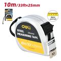 deli steel tape measure 10m 33 x25mm silver edl270010cy extra photo 3