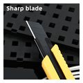 deli snap off blade knife 18mm sk2 yellow edl018 extra photo 3 deli snap off blade knife 18mm sk2 yellow edl018 extra photo 3