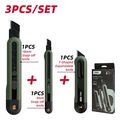 deli utility knife set 3pcs eht4003l extra photo 2
