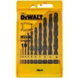 set 10 tem dewalt trypania metalloy hss r din 338 f1 10 kasetina dt5911 photo