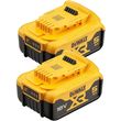 set mpataries dewalt 18v li ion xr 5ah kit 2 temaxia dcb184p2 photo