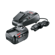 set mpatarias fortisti bosch power4all 18v 6ah li ion al 1830 cv 3ah charger 1600a00zr8 photo