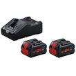  2  BOSCH PRO 18V PROCORE 2X 8AH +  GAL 18-160C 1600A02T5P