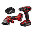 set drapanokatsabido goniakos troxos einhell 18v 3a 15ah li ion kit 4257238 photo