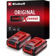 set 2 mpatarion einhell li ion 18v 2x 4ah power x change plus twin pack 4511629 photo set 2 mpatarion einhell li ion 18v 2x 4ah power x change plus twin pack 4511629 photo