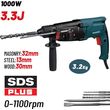 bormann bph3015 skaptiko peristrofiko pistoleto sds plus 1000w33j0 1100rpm balitsa photo