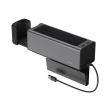 baseus deluxe metal armrest console organizer dual usb black photo