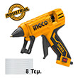 ilektriko pistoli thermokollas 220w ingco gg308 photo