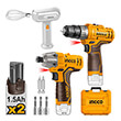 set ergaleia mpatarias 12v li ion set 3 tem ingco cosli240205e photo