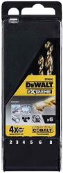 set 6 tem dewalt trypania kobaltioy extreme hss co f2 8mm dt4956 photo