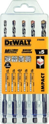 set 5 tem dewalt trypania impact domikon ylikon 4 8mm dt60099 photo