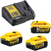set 3 mpatarion 18v 3x5ah li ion xr dcb184 fortistis dewalt dcb115 dcb115p3 photo