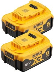 set mpataries dewalt 18v li ion xr 5ah kit 2 temaxia dcb184p2 photo