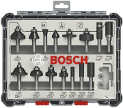 set 15 frezes anameiktes bosch 6mm 2607017471 photo