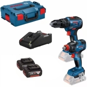 bosch pro kroystiko drapanokatsabido gsb 18v 55 gdx 18v 200 mpoylonokleido 2x4ah l boxx 0615990l7e photo