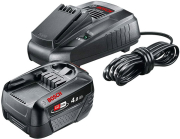 set mpatarias fortisti bosch power4all 18v 4ah li ion al 1820 cv 2ah charger photo