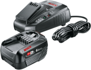 set mpatarias fortisti bosch power4all 18v 6ah li ion al 1830 cv 3ah charger 1600a00zr8 photo