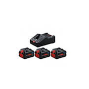set mpatarion bosch pro core 3x 8ah fortistis gal 18v 160c 0615990n2f photo
