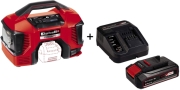 kompreser aeros mpatarias einhell te ac 18v ac 220 power x change 25ah li ion 4020460 4512097 photo