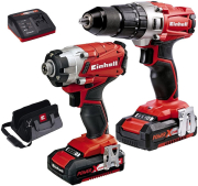 set 18v einhell kroystiko drapanokatsabido te cd 18 2 li palmiko te ci 18 li 2x 2ah 4257214