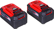 set 2 mpatarion einhell pcx li ion 18v 2x 52ah gia ti seira power x change 4511526 photo