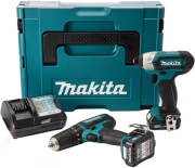 set makita 108v drapanokatsabido kroystiko hp331 palmiko katsabidi td110 2x 2ah li ion clx202aj photo