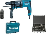 pistoleto ilektriko pneymatiko makita 26mm 800watt sds plus avt taxytsok set 17 tem hr2631ft12 photo