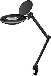 goobay 65575 led magnifying lamp with clamp 8w black photo
