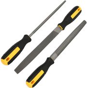deli medium tooth file set 3pcs yellow