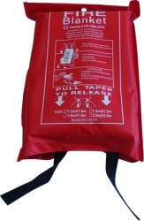 fire blanket 180 x 180 cm red bag