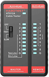 elegktis kalodiosis habotest ht812a network cable tester rj45 rj14 rj12 rj9 photo