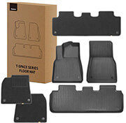 baseus tesla model 3 t space 6 pieces car floor protection mats set polypropylene photo