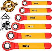 set 6 tem polygona kleidia kastanias ilektrologoy vde ingco hkispa0603 photo