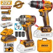 ergaleia compact mpatarias 20v li ion set 2 tem ingco ckli20286e photo ergaleia compact mpatarias 20v li ion set 2 tem ingco ckli20286e photo