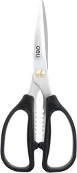 deli stainless steel scissors 195mm black edl2613 photo deli stainless steel scissors 195mm black edl2613 photo