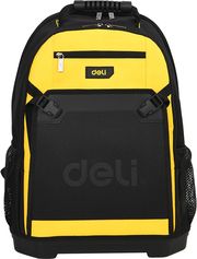 deli tools backpack 17 with hard case yellow black edl586122 photo