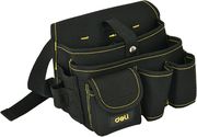 deli tool waist bag 25 x 14 x 22cm black edl p5