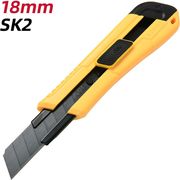 deli snap off blade knife 18mm sk2 yellow edl018 photo deli snap off blade knife 18mm sk2 yellow edl018 photo