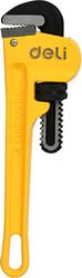 deli pipe wrench 200mm yellow edl2508c photo