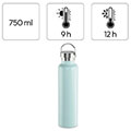 hama 181589 xavax drinking bottle 750 ml twist closure leak proof carbonated drinks safe blue extra photo 10