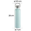 hama 181589 xavax drinking bottle 750 ml twist closure leak proof carbonated drinks safe blue extra photo 9