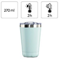 hama 181586 xavax thermal mug 270 ml insulated mug to go with drinks opening pastel blue extra photo 7