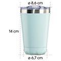 hama 181586 xavax thermal mug 270 ml insulated mug to go with drinks opening pastel blue extra photo 8